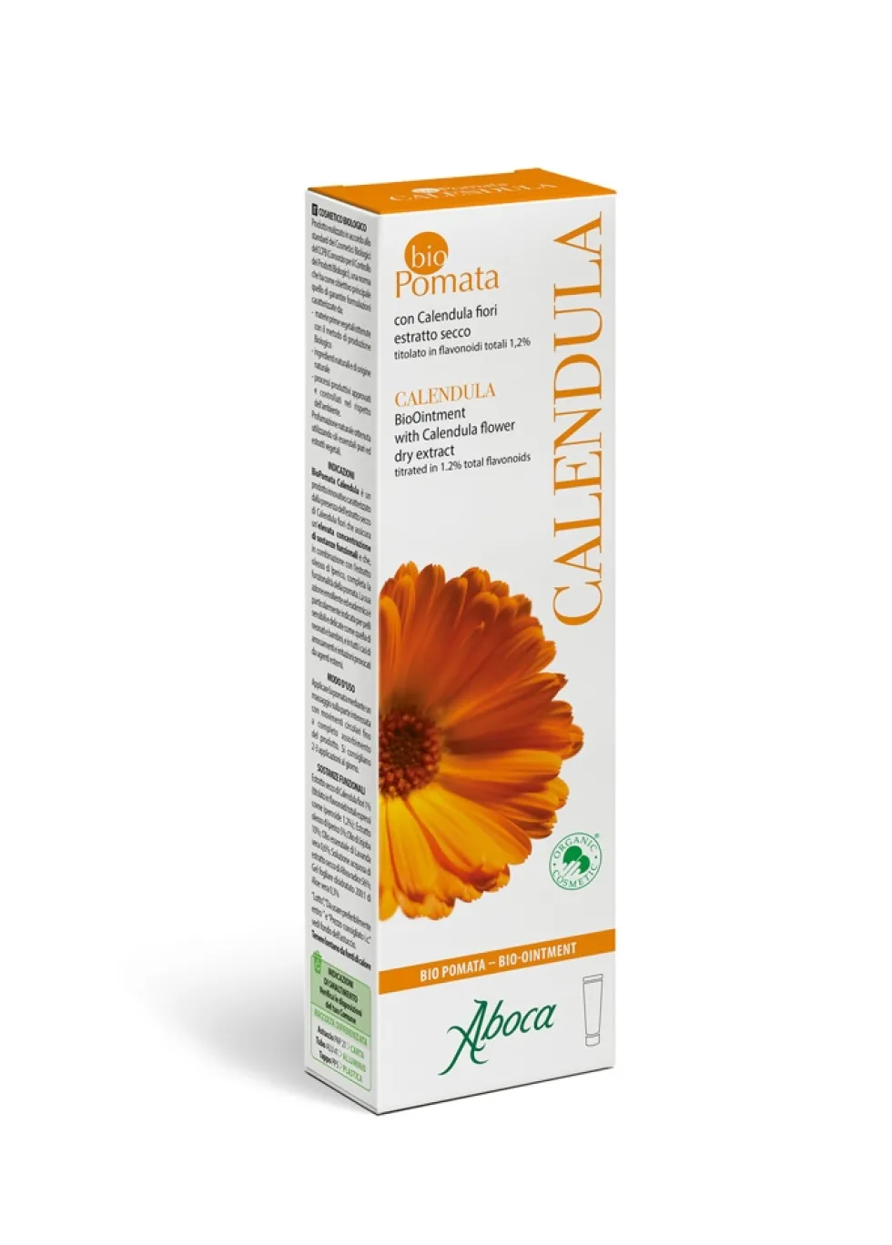 Aboca Biopomata Calendula Cosmentico Biologico per Pelli Sensibili, Azione Emolliente e Lenitiva, 50ml