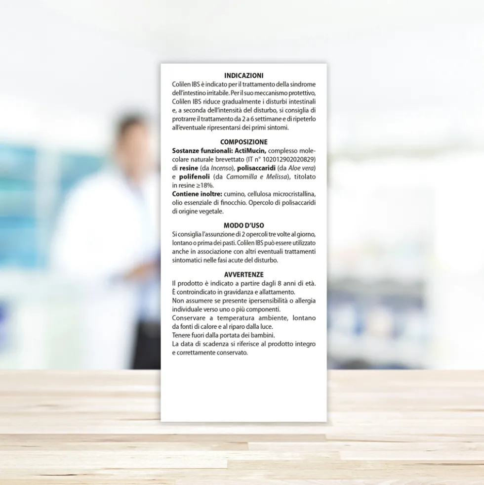Aboca Colilen IBS - Dispositivo medico per la sindrome dell'intestino irritabile, 96 opercoli