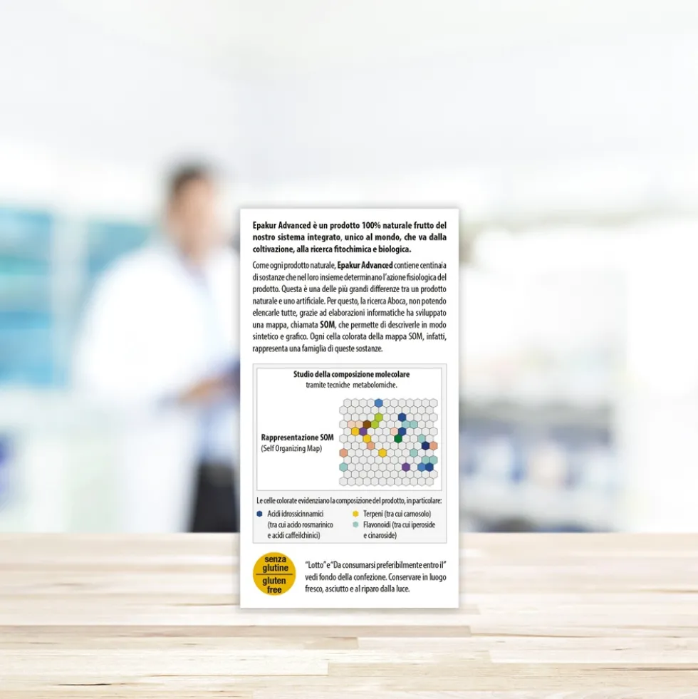 Aboca Epakur Advanced Integratore Salute del Fegato Depurazione e Vie Urinarie, 50 Capsule
