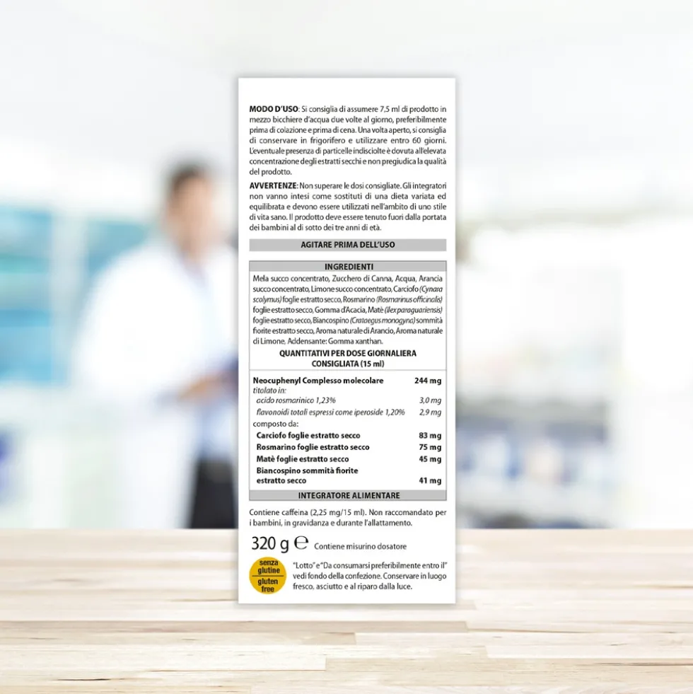 Aboca Epakur Advanced Sciroppo Integratore Salute del Fegato Depurazione e Vie Urinarie, 320g