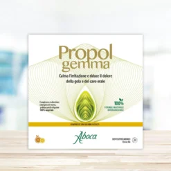 Aboca Propolgemma Adulti Dispositivo Medico Mal di Gola e Cavo Orale Vie Respiratorie, 20 Compresse Orosolubili