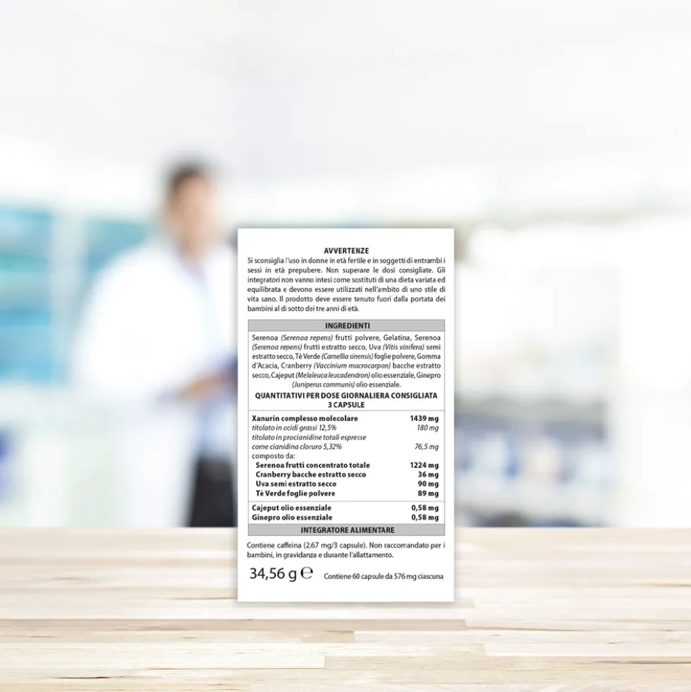 Aboca Prostenil Advanced Integratore Funzionalità della Prostata e delle Vie Urinarie, 60 Capsule