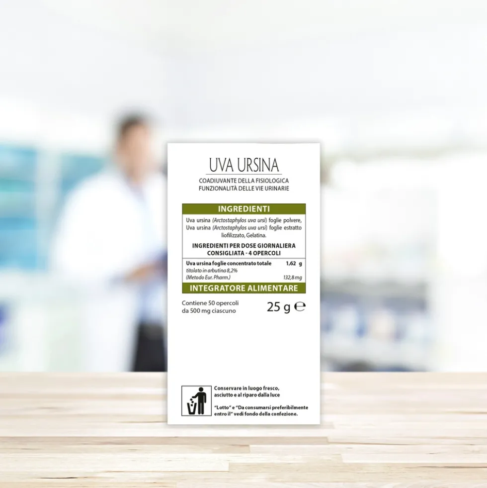 Aboca Uva Ursina Concentrato Totale Integratore Monoconcentrato Salute Intima, 50 Opercoli