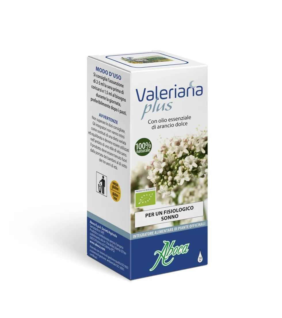Aboca Valeriana Plus Gocce Integratore Disturbi del Sonno Sonno e Serenità, 30ml