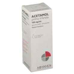 Acetamol Prima Infanzia Prima Infanzia 100 Mg/ Ml Gocce Orali, Soluzione 1 Flacone Da 30 Ml