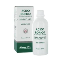 Acido Borico Mv 3% Soluzione Cutanea Antisettica e Antibatterica, 200ml
