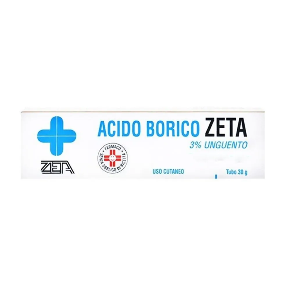 Acido Borico 3% Unguento Antisettico Antibatterico, 30g