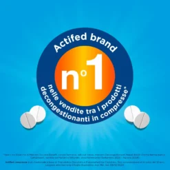Actifed 2,5 mg Congestione Nasale e Raffreddore, 12 Compresse