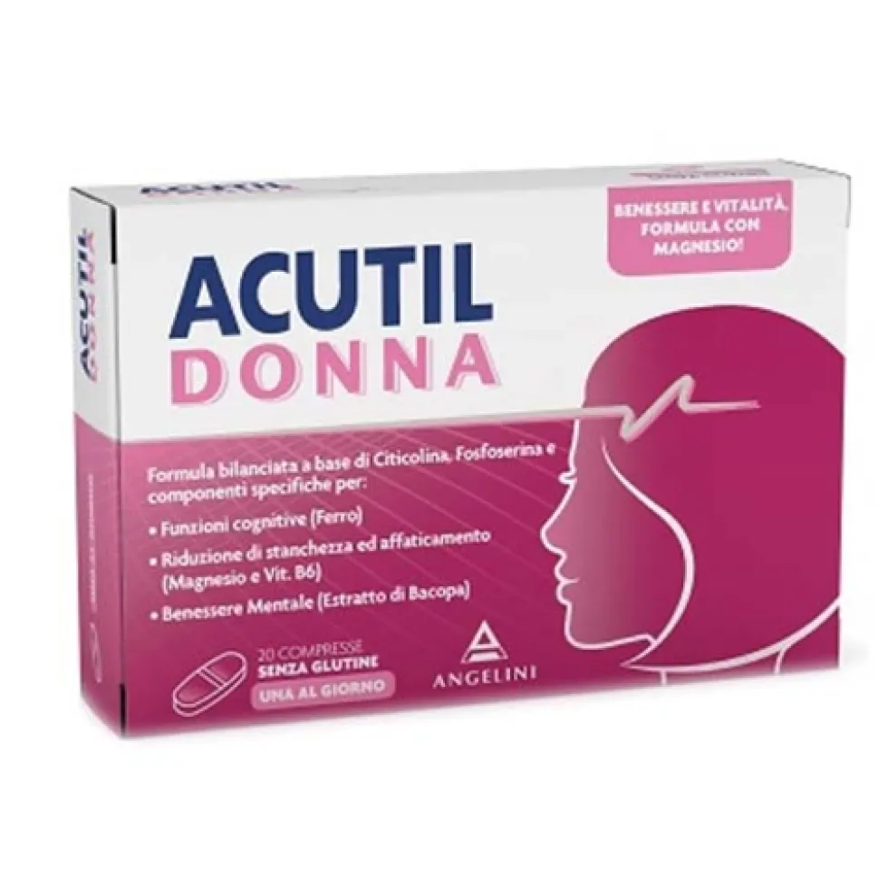 Acutil Donna Integratore Benessere e Vitalità della Donna, 20 Compresse