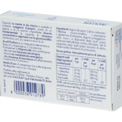 Acutil Fosforo Advance - Integratore alimentare per la memoria e la concentrazione, 50 compresse