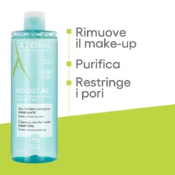 A-Derma Biology AC - Acqua Micellare Detergente Purificante, 400ml