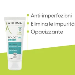 A-Derma Biology AC - Global Trattamento Opacizzante Anti Imperfezioni, 40ml