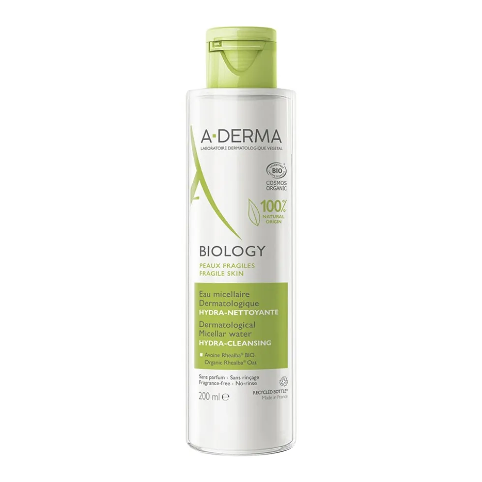 A-Derma Biology - Acqua Micellare Dermatologica Idra-Detergente, 200ml