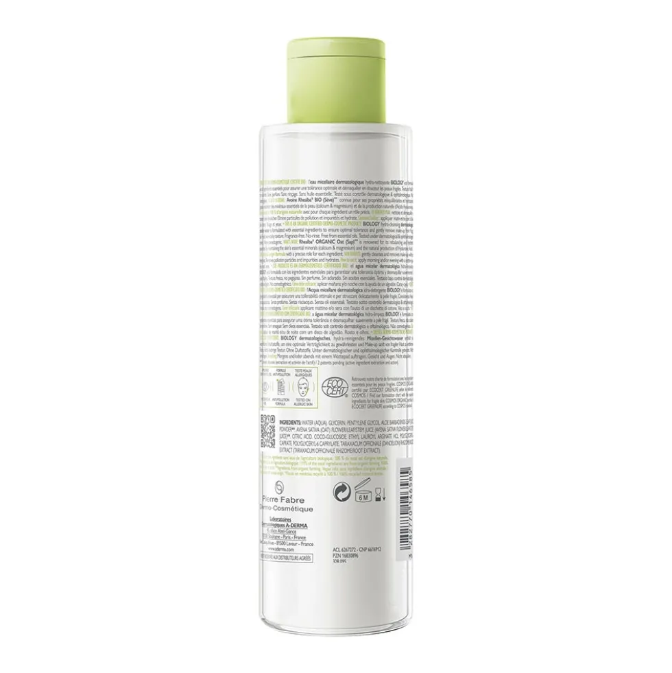 A-Derma Biology - Acqua Micellare Dermatologica Idra-Detergente, 200ml