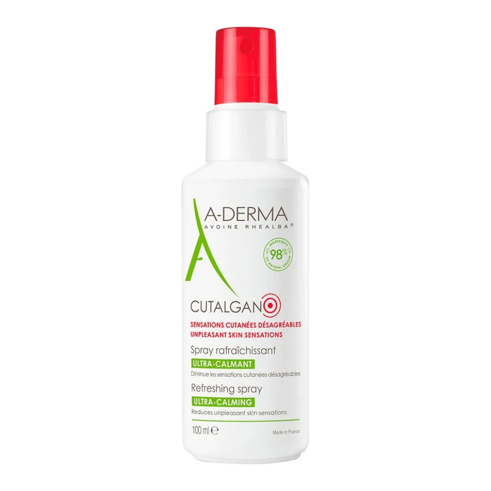 A-Derma Cutalgan - Spray Rinfrescante Ultra Lenitivo Bambini Adulti, 100ml