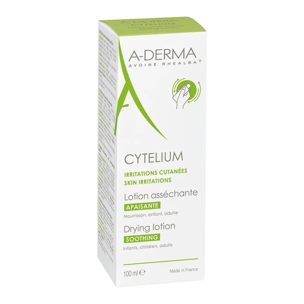 A-Derma Cytelium - Lozione assorbente lenitiva per asciugare e lenire la pelle irritata, 100 ml