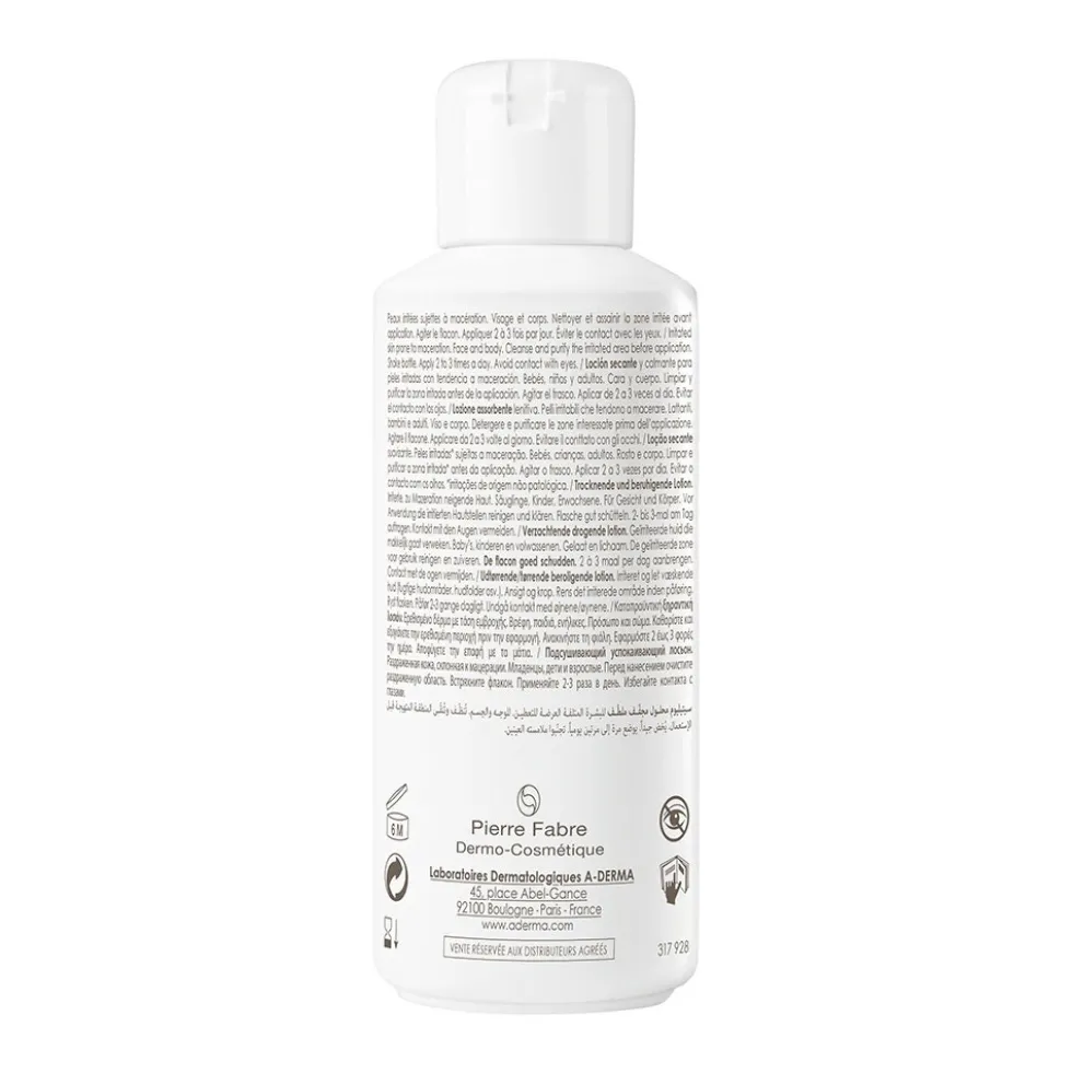 A-Derma Cytelium - Lozione assorbente lenitiva per asciugare e lenire la pelle irritata, 100 ml