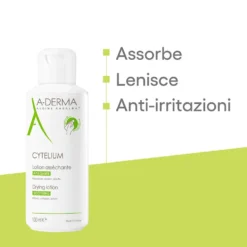 A-Derma Cytelium - Lozione assorbente lenitiva per asciugare e lenire la pelle irritata, 100 ml