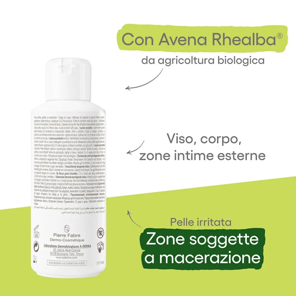 A-Derma Cytelium - Lozione assorbente lenitiva per asciugare e lenire la pelle irritata, 100 ml