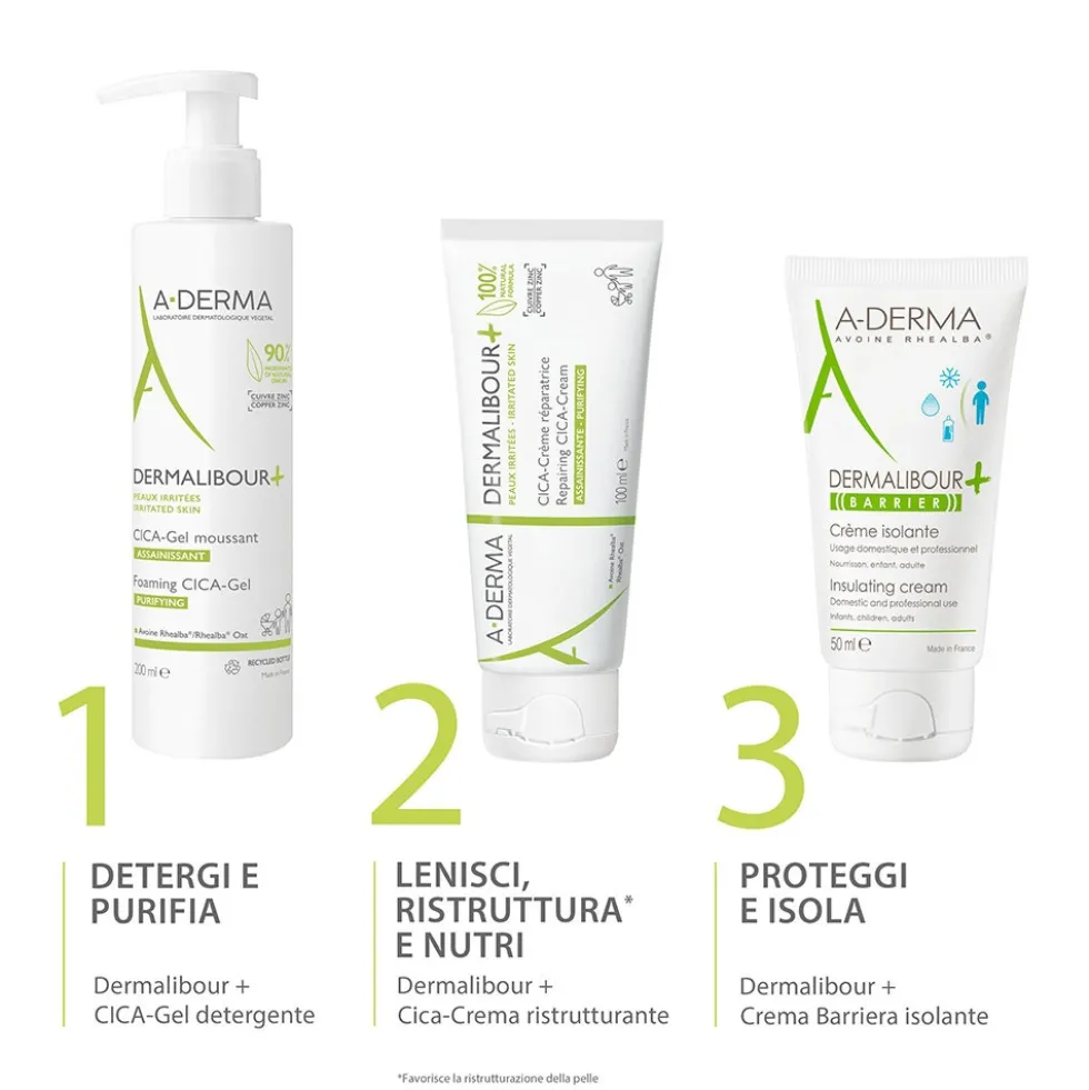 A-Derma Dermalibour+ - CICA-Gel Detergente, 200ml