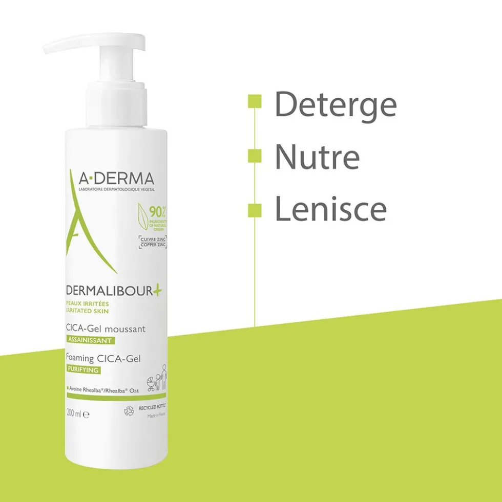 A-Derma Dermalibour+ - CICA-Gel Detergente, 200ml