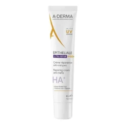 A-Derma Epitheliale - Ultra Repair SPF50+ Crema Ristrutturante Anti-Segni Riparazione Cutanea Protezione Solare Molto Alta, 40ml