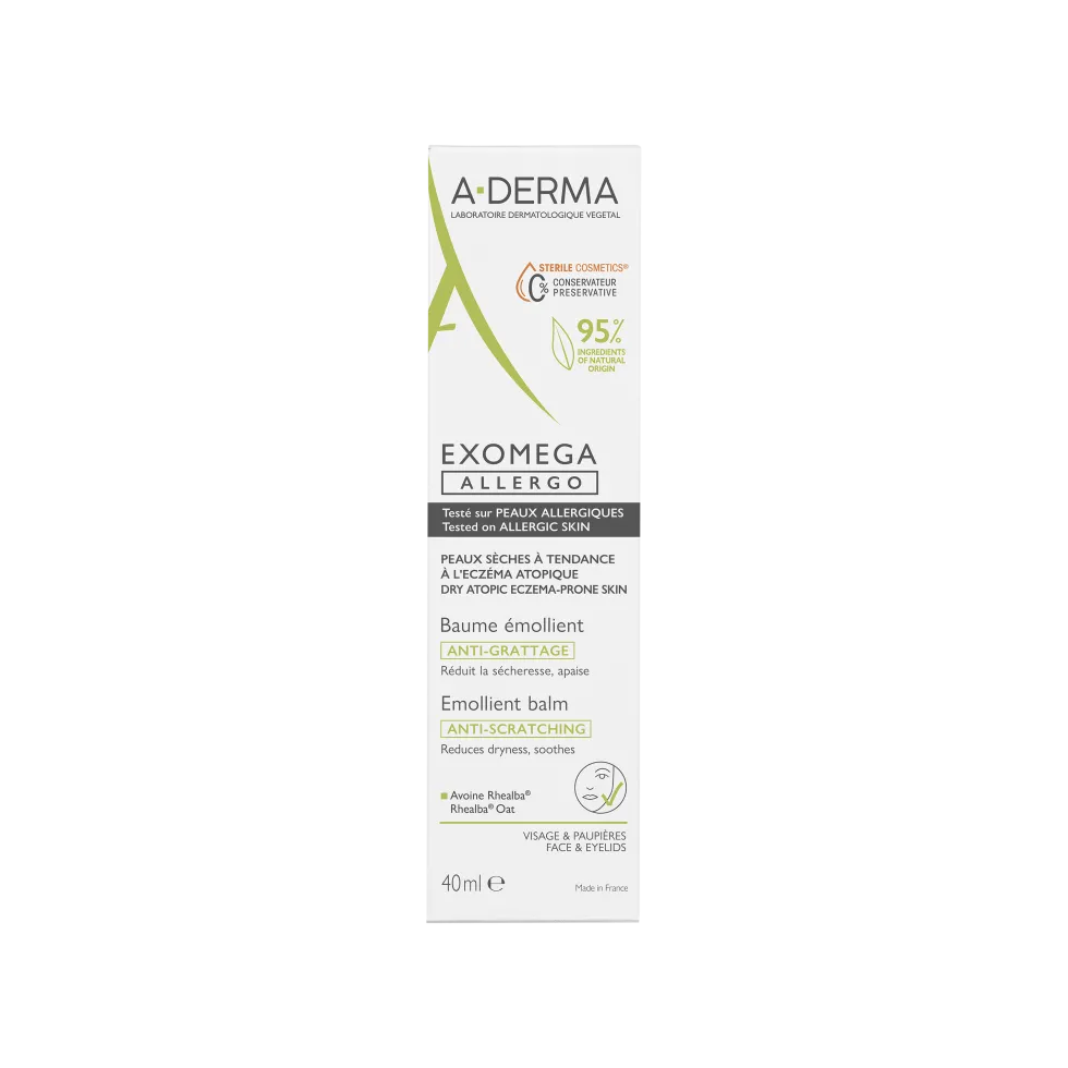 A-Derma Exomega - Allergo Balsamo Emolliente Cosmetico Sterile, 40ml