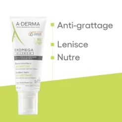 A-Derma Exomega - Allergo Balsamo Emolliente Cosmetico Sterile per Pelle Secca a Tendenza Atopica Pelle Allergica, 200ml