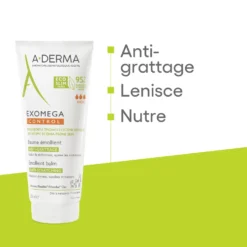 A-Derma Exomega Control - Balsamo Emolliente Anti-Grattage per Pelle Secca a Tendenza Atopica Prurito, 200ml