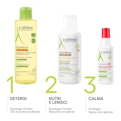 A-Derma Exomega Control - Balsamo Emolliente Cosmetico Sterile, 400ml
