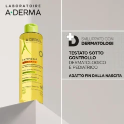 A-Derma Exomega Control - Olio Lavante Emolliente Anti-grattage per Pelle Secca a Tendenza Atopica Prurito, 200ml