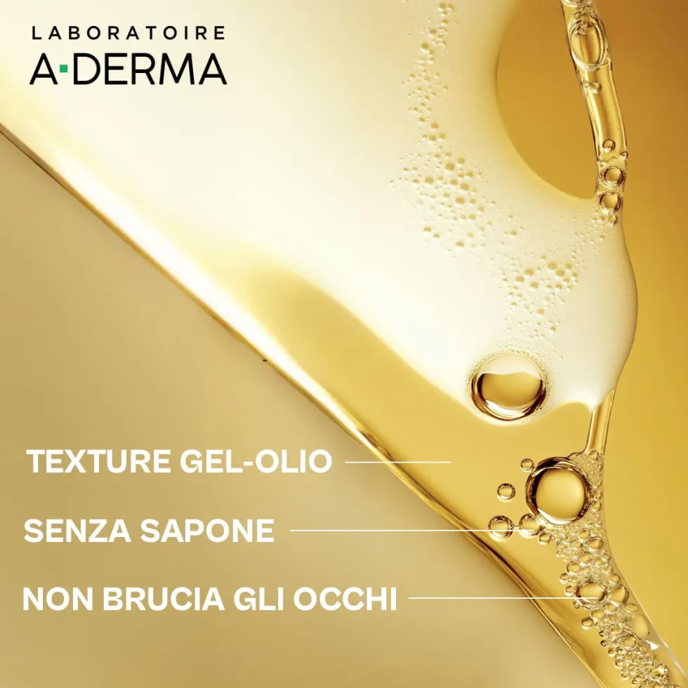 A-Derma Exomega Control - Olio Lavante Emolliente Anti-Grattage, 500ml