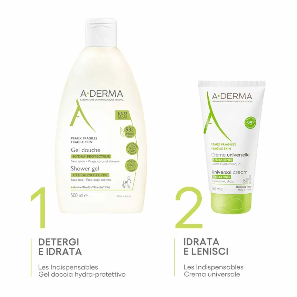 A-Derma Les Indispensables - Crema Universale Idratante, 150ml