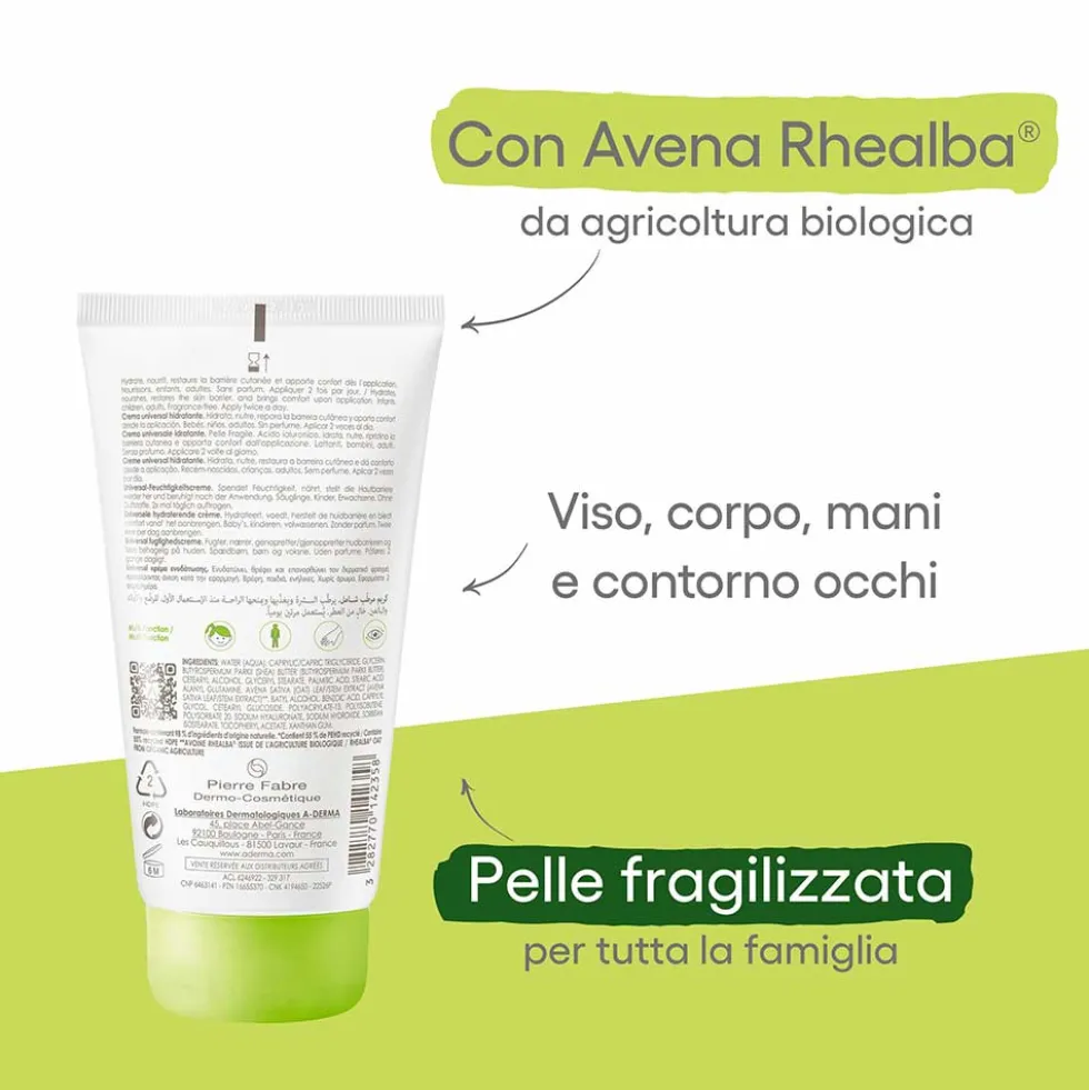 A-Derma Les Indispensables - Crema Universale Idratante, 150ml