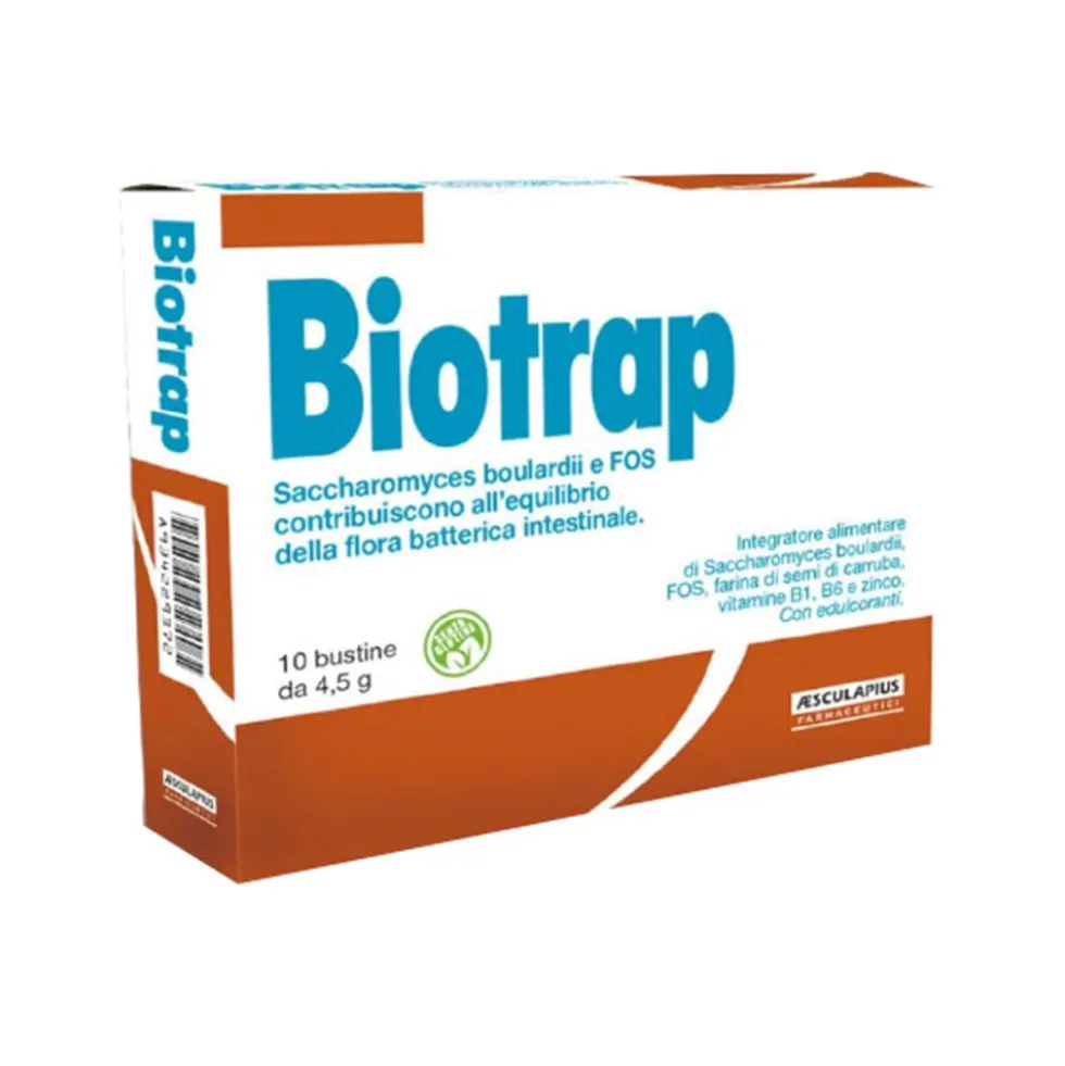 Aesculapius Farmaceutici Biotrap Integratore Alimentare, 10 bustine