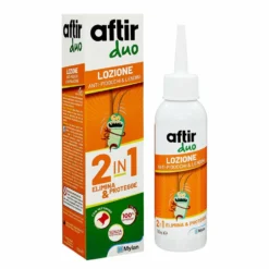 Aftir Duo Lozione 2 in 1 Anti-Pidocchi e Lendini con Pettinino, 100ml