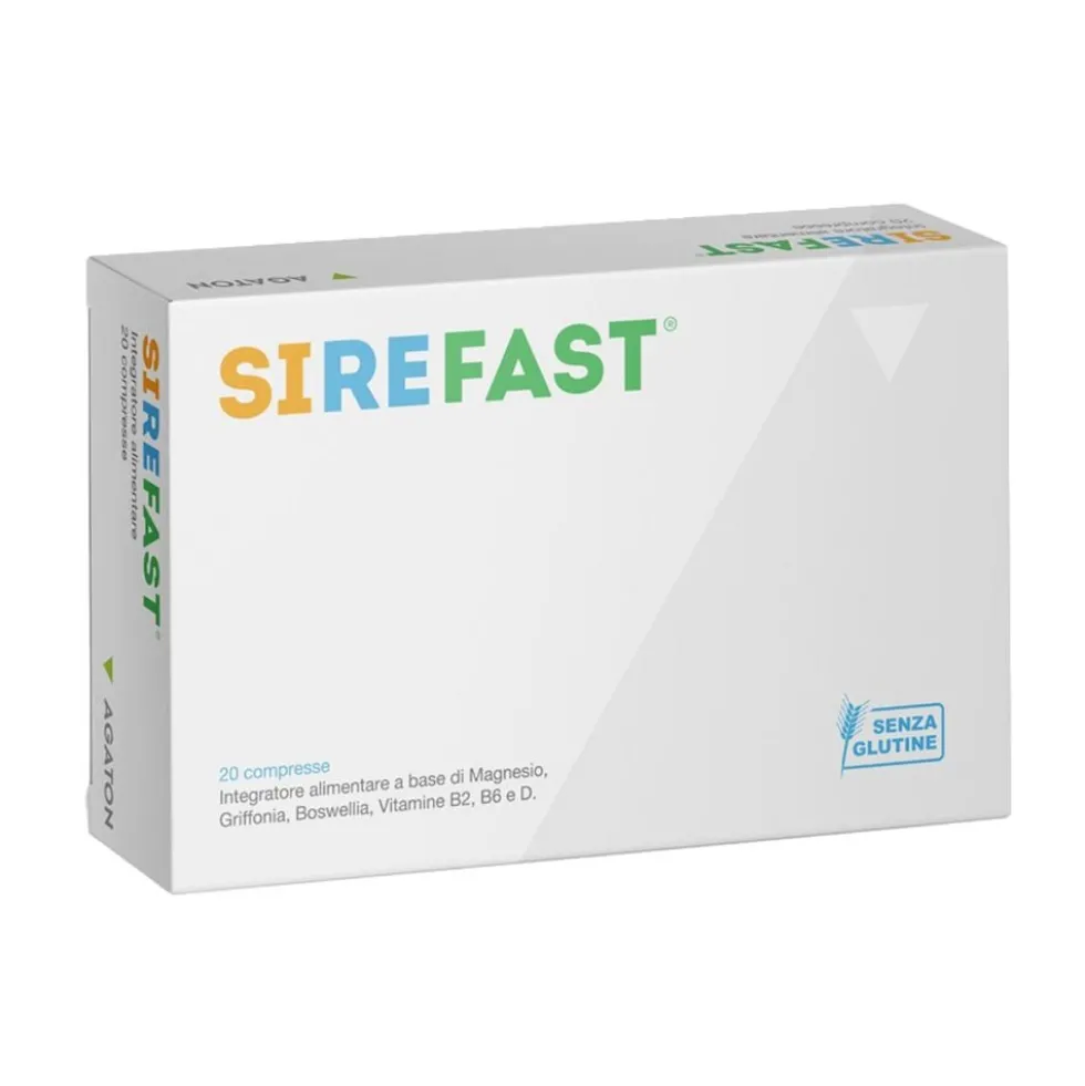 Agaton Sirefast Integratore Alimentare con Magnesio e Vitamine, 20 compresse