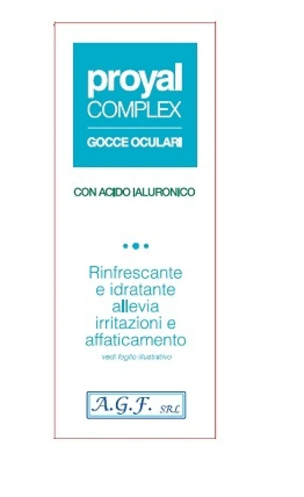 A.g.f. Proyal Complex Gocce Oculari Flacone 15ml