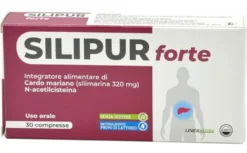 Agips Farmaceutici Silipur Forte - Integratore per la funzione epatica e depurativa, 30 compresse
