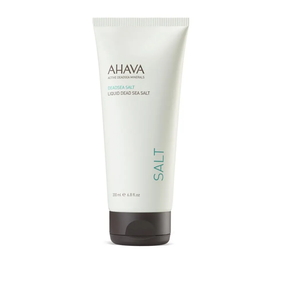 Ahava Sale marino liquido del Mar Morto - Gel esfoliante per idratare e purificare il corpo, 200 ml