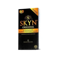 Akuel Skyn Original - Profilattici senza lattice e lubrificati per la contraccezione, 6 pezzi
