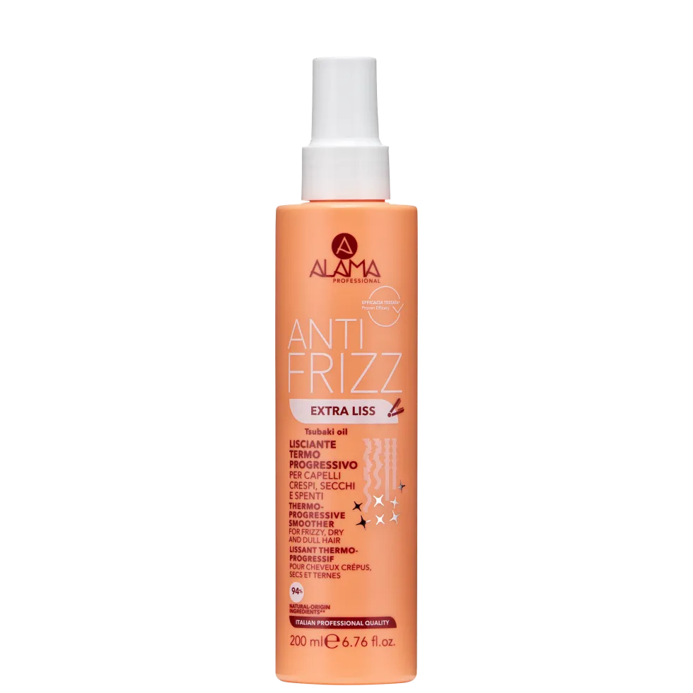 Alama Anti Frizz - Extra Liss Spray lisciante progressivo per i capelli crespi secchi e spenti, 200 ml