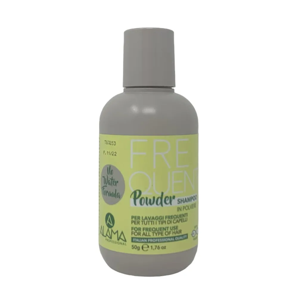 Alama Frequent - Shampoo in polvere per i lavaggi frequenti di tutti i tipi di capelli, 50 g