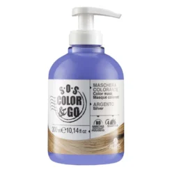 Alama SOS Color & Go maschera argento - Maschera per nutrire e tonalizzare i capelli, 300 ml