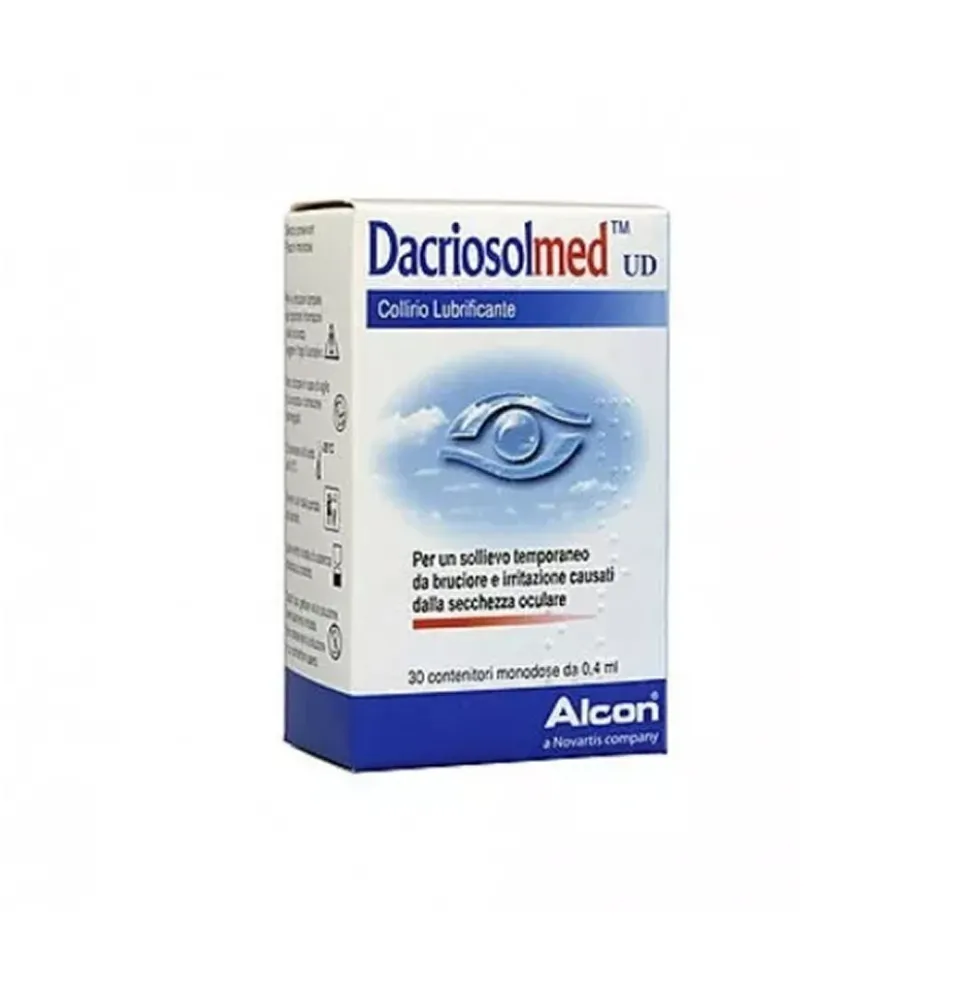 Alcon Dacriosolmed UD Collirio Lubrificante, 30 Flaconcini Monodose da 0,4ml