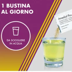 Alfasigma Amedial Plus - Integratore alimentare per le ossa e le cartilagini, 20 bustine da 5 g