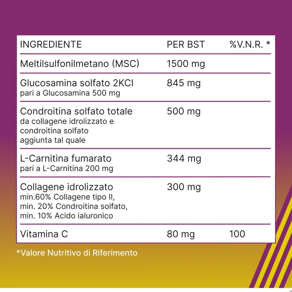Alfasigma Amedial Plus - Integratore alimentare per le ossa e le cartilagini, 20 bustine da 5 g