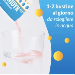 Alfasigma Carnidyn Fast - Integratore di magnesio e potassio per reintegro idrosalino, 20 bustine
