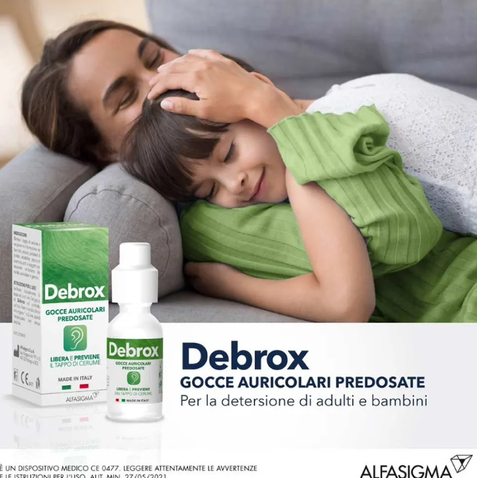 Alfasigma Debrox Gocce Auricolari per la Dissoluzione di Tappi di Cerume, 15ml