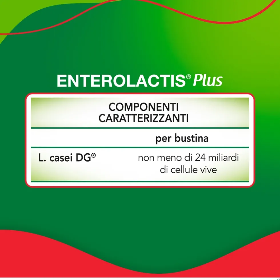 Alfasigma Enterolactis Plus - Integratore di fermenti lattici per la flora intestinale, 14 bustine